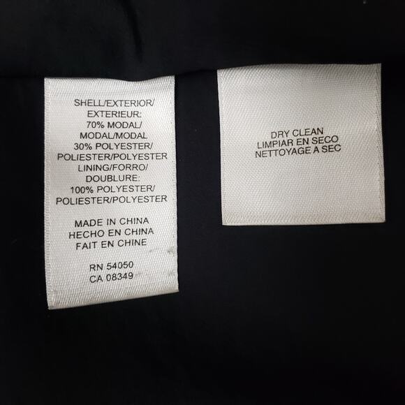 Rachel Roy Trench Coat Snap Closure Lined Zipper Detail Modal XS X-Small - Picture 11 of 11